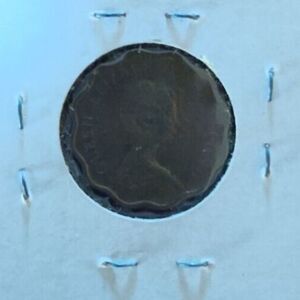 1980 Hong Kong 20 Cent Queen Elizabeth Scalloped Coin